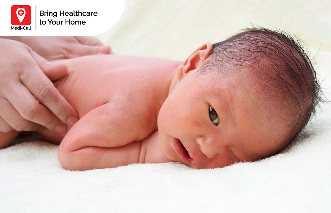 cara memijat bayi baru lahir yang benar, pijat bayi, manfaat pijat bayi, perawatan bayi, Medicall, Medi-Call