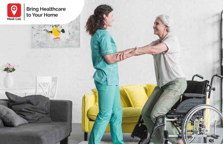 gejala lumpuh pada sebagian tubuh, terapi untuk stroke, terapi lansia, Medicall, Medi-Call