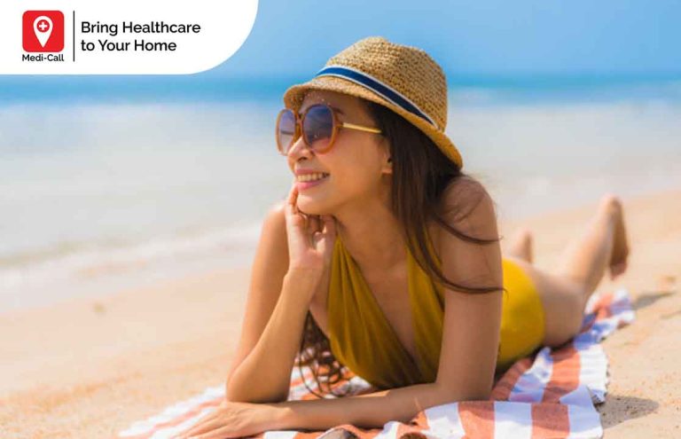 manfaat berjemur di pagi hari untuk kesehatan, berjemur matahari, Medicall, Medi-Call